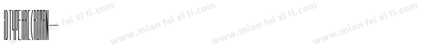 ID TYPE HRC(ROMAN字体转换